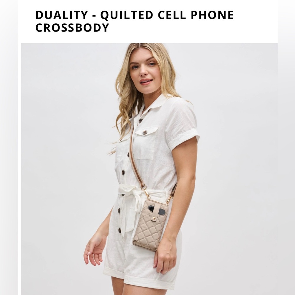 Sol and Selene Duality Quilted Cell Phone Crossbody